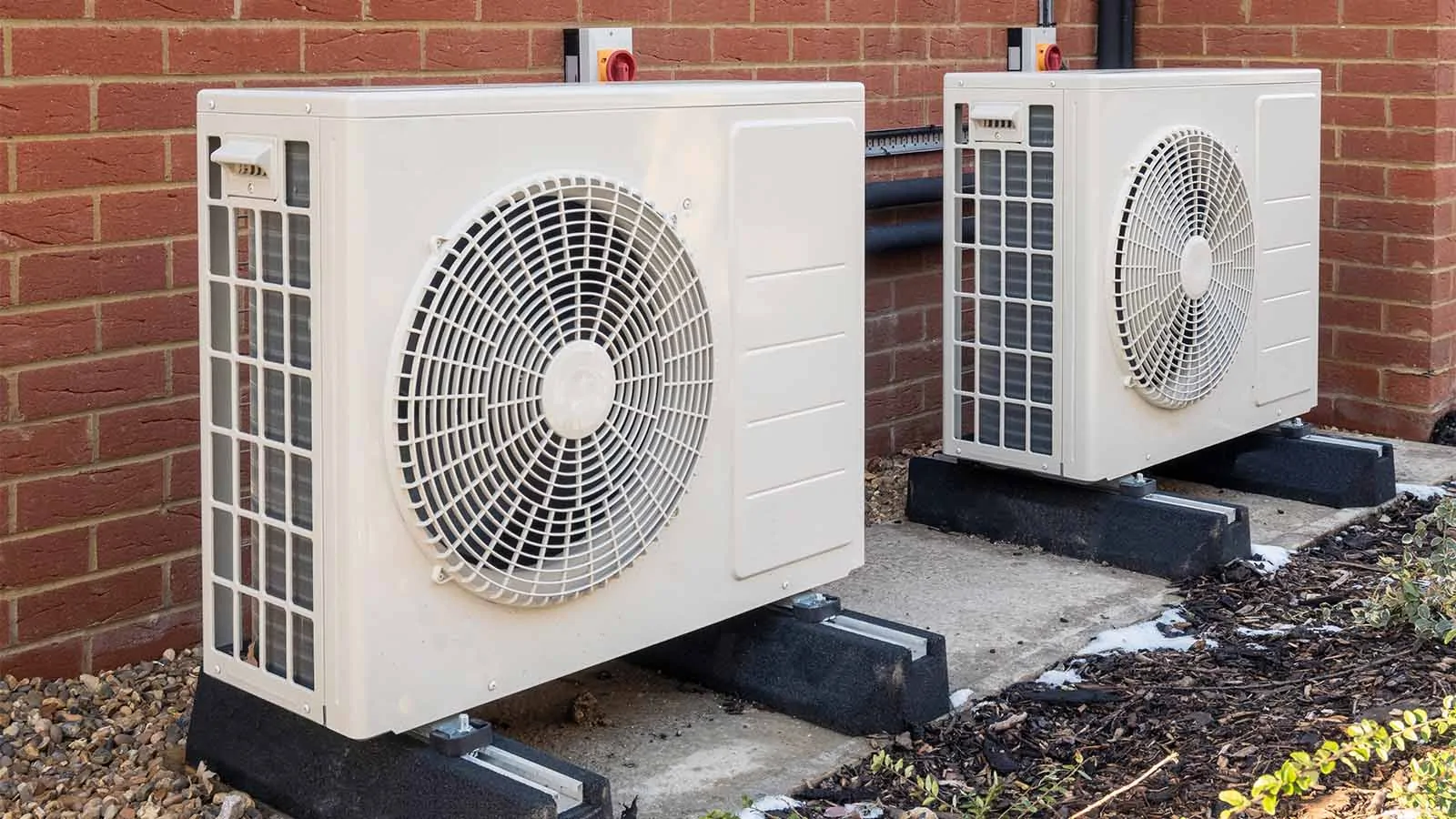 Air source heat pump installation